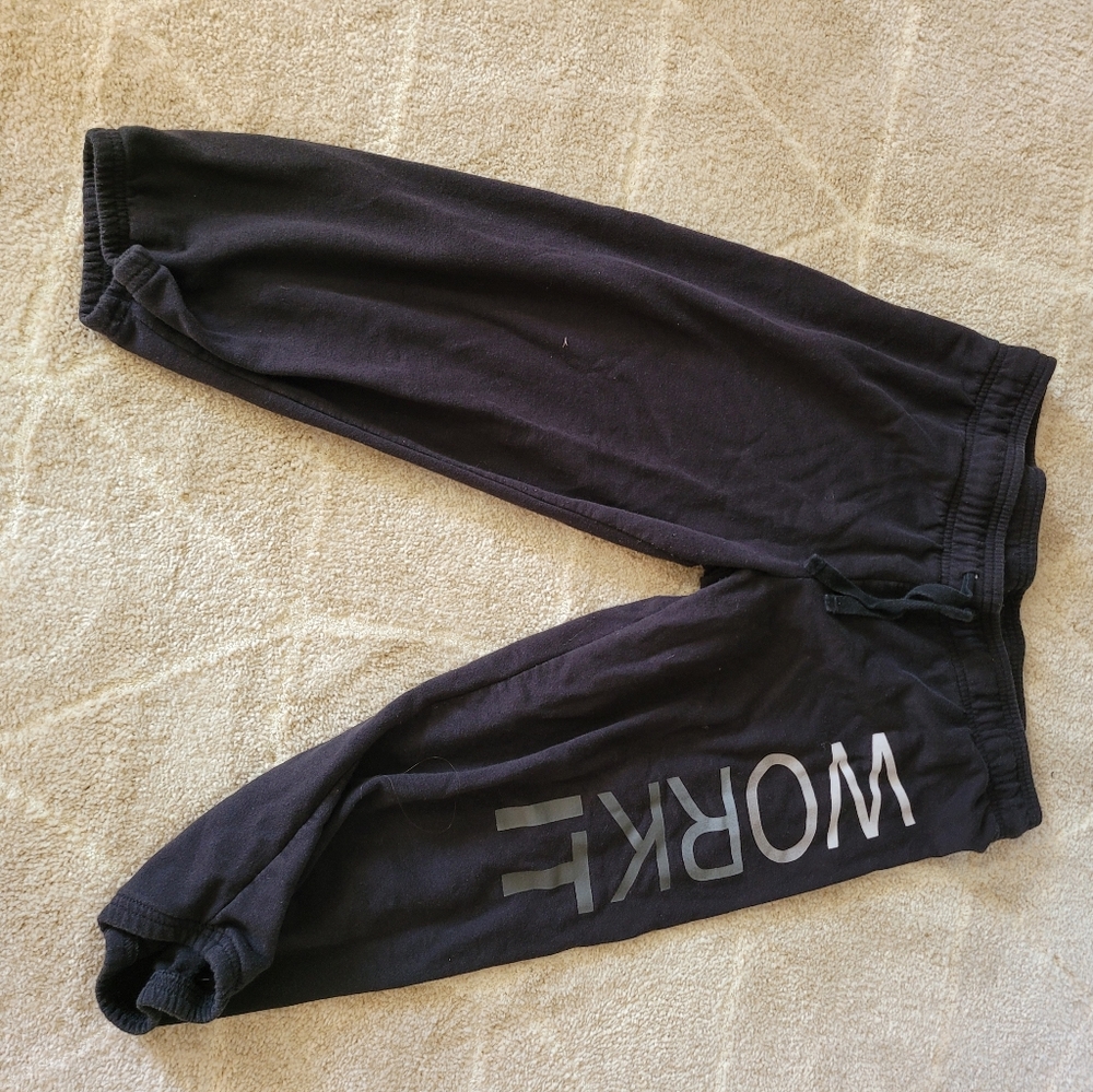 Work it knee length sweat pants